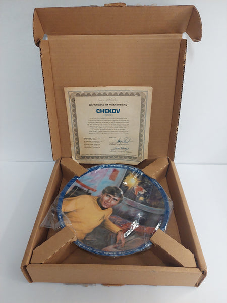 Vintage Star Trek Chekov Collector's Plate with COA