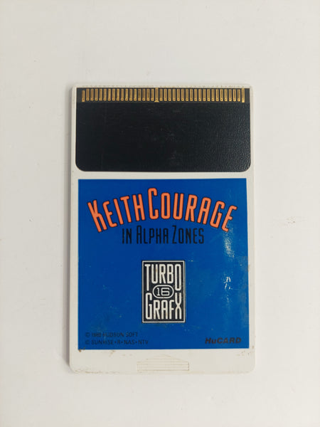 Turbo Grafx 16 Keith Courage in Alpha Zones Game HuCard