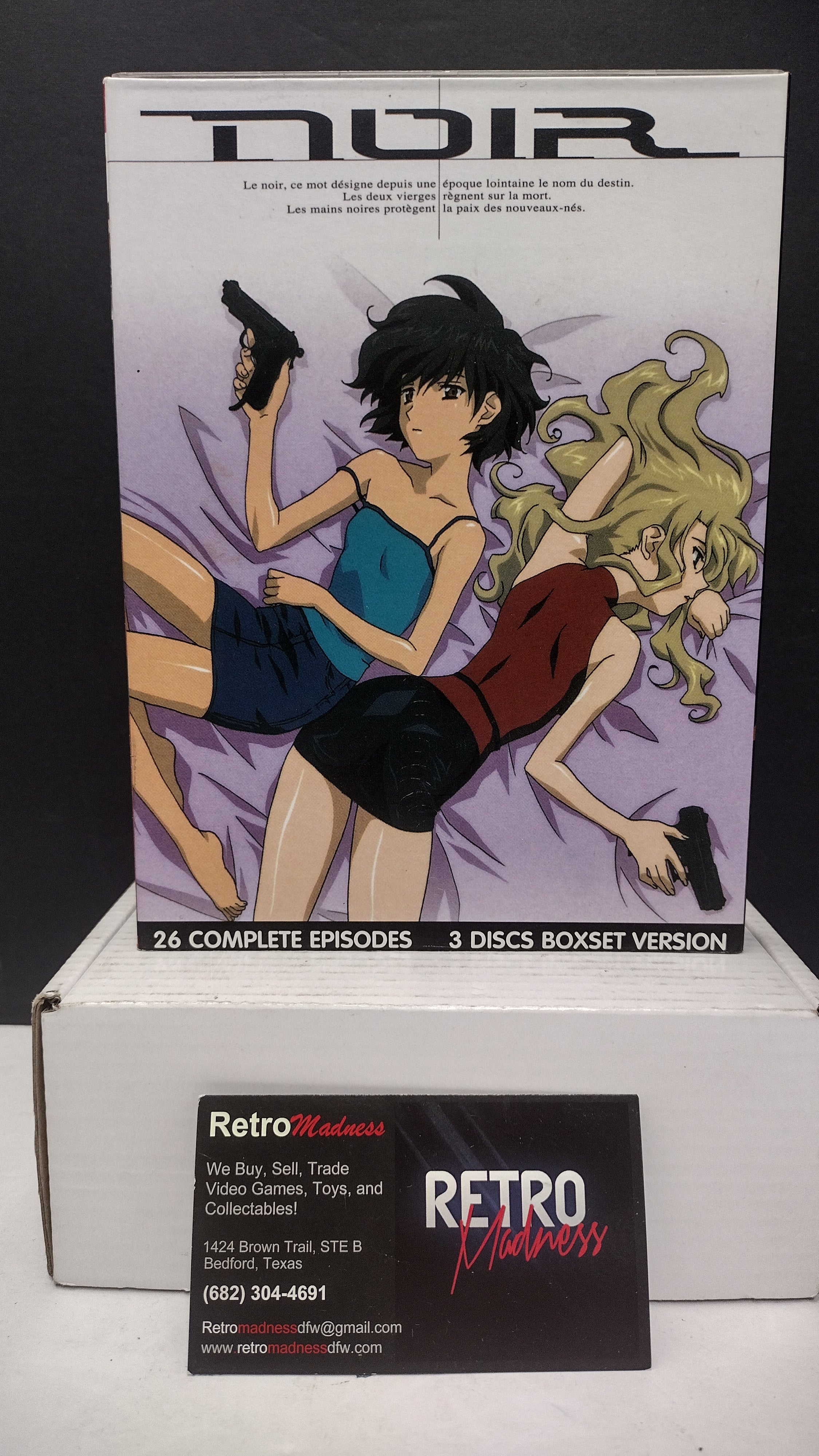Noir: The Complete Collection Anime Box Set (3-Disc Set - 26 Complete Episodes, Pre-Owned)
