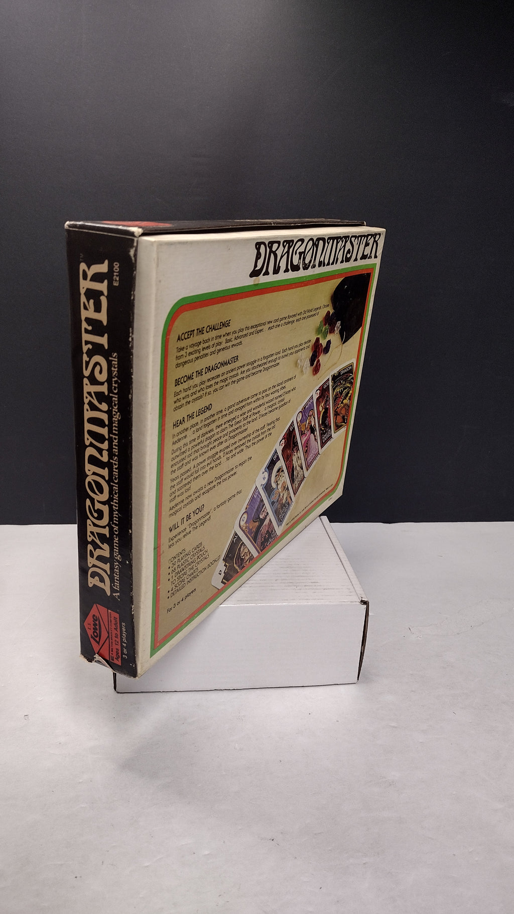 Vintage 1981 Milton Bradley E.S. Lowe Dragonmaster Card Game (100% Complete with Crystals & Manual)
