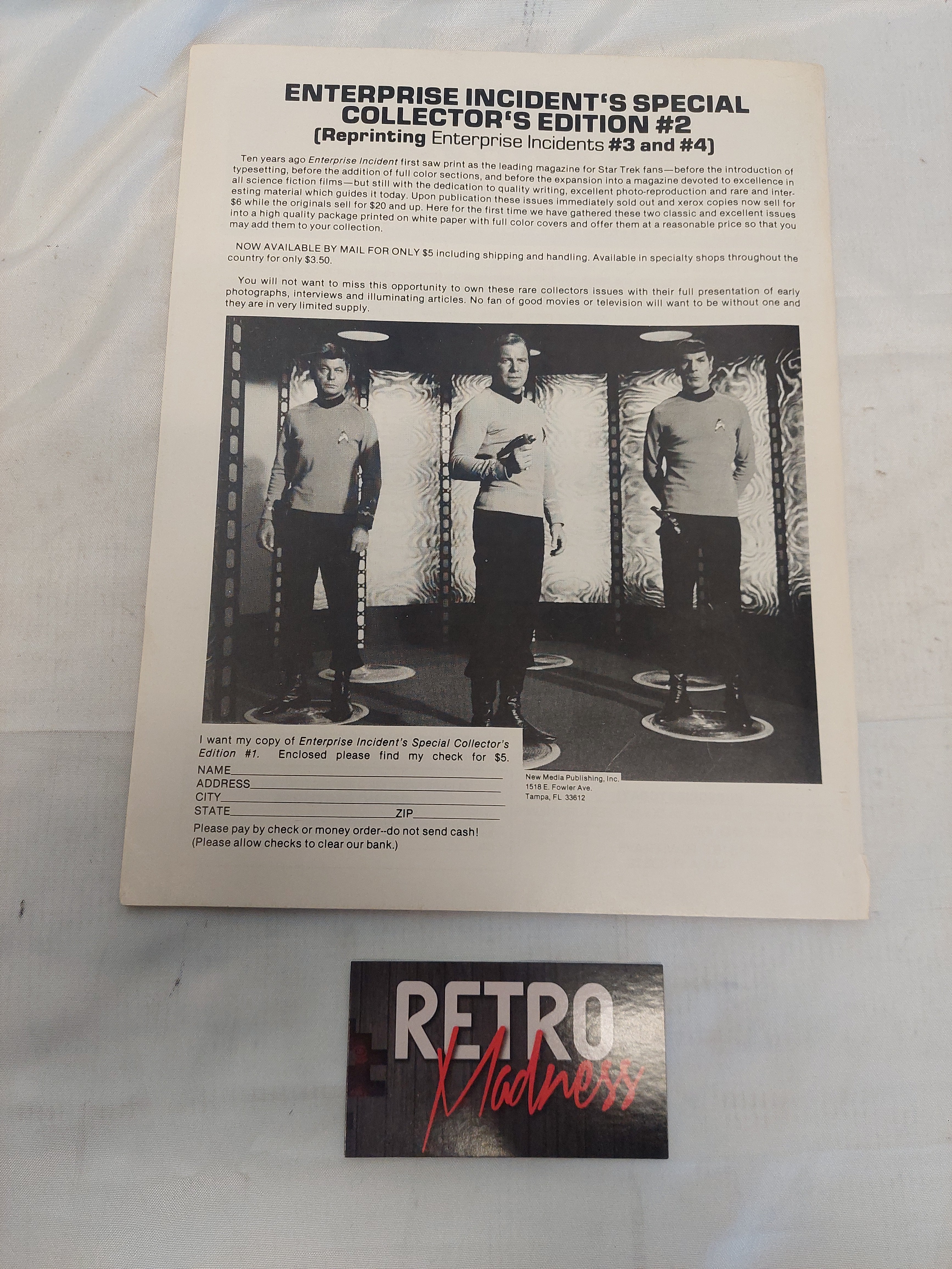 Vintage April 1984 Enterprise Incidents Magazine