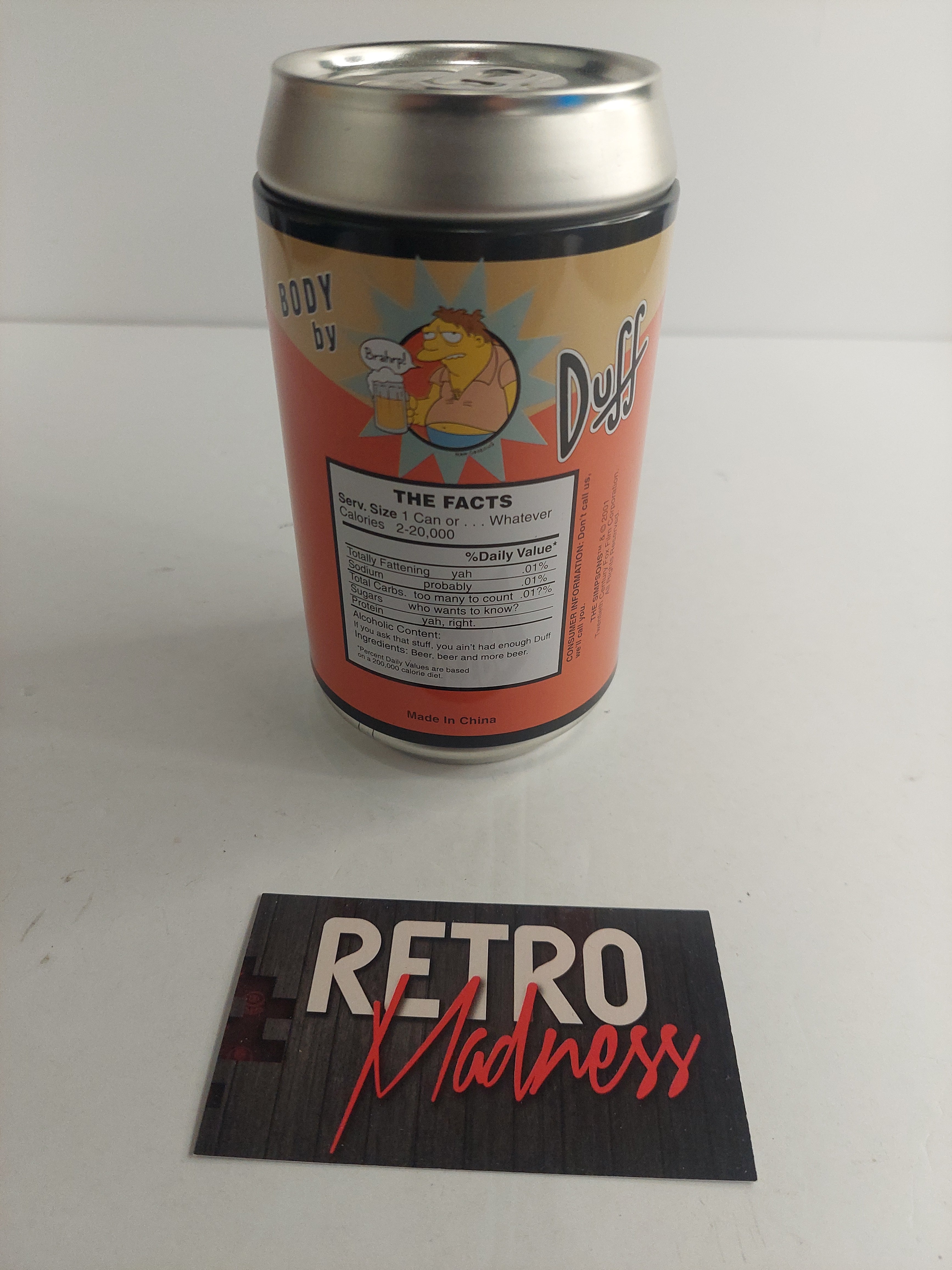 The Simpsons Playing Card Deck in Duff Beer Can