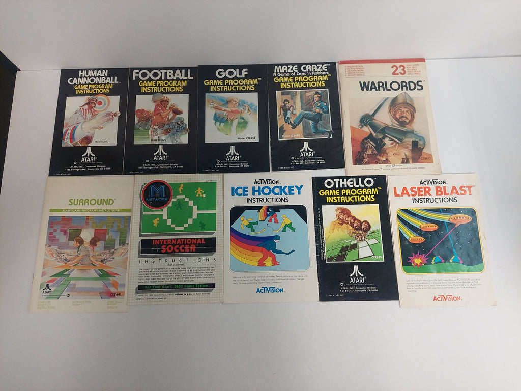 Atari 2600 Manual Instruction Booklet Lot D