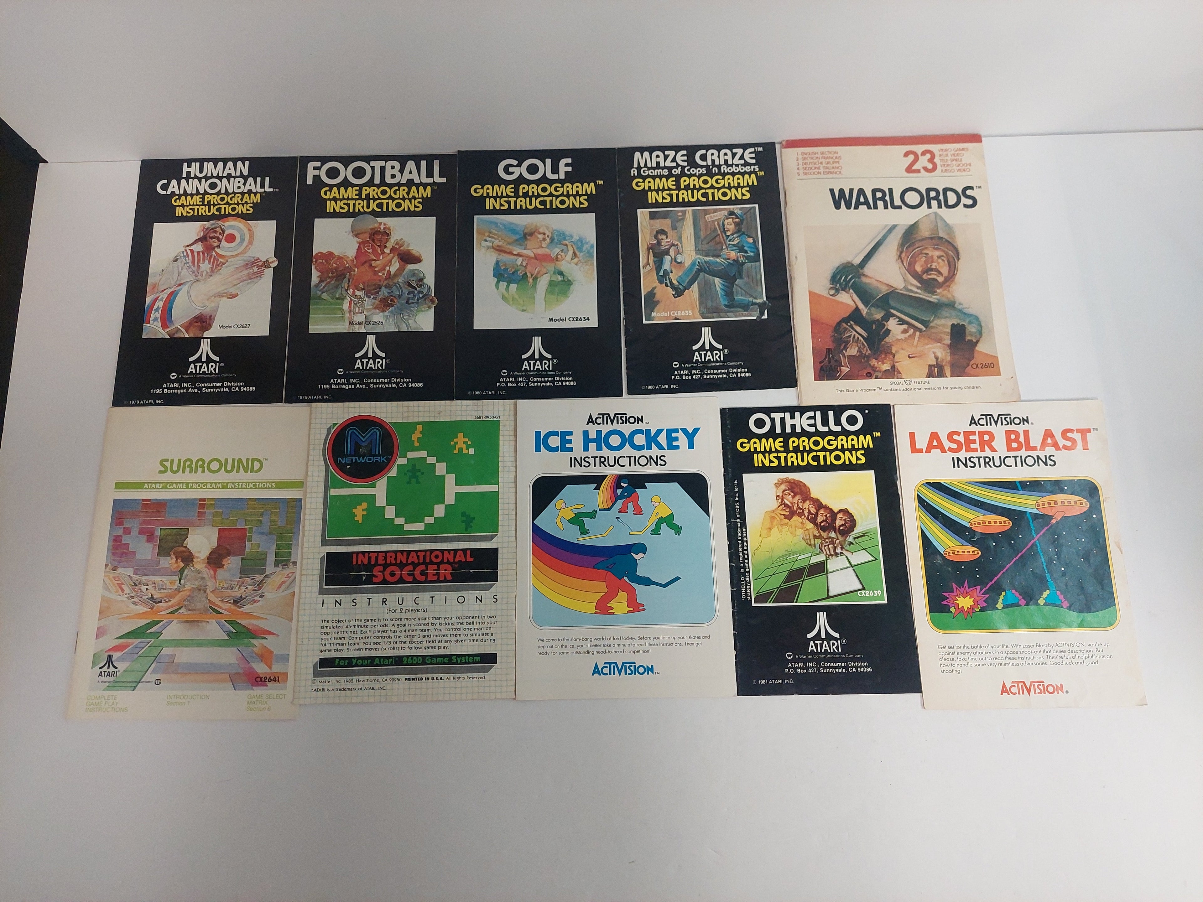 Atari 2600 Manual Instruction Booklet Lot D