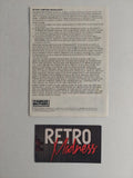 Sega Master System Where in the World is Carmen Sandiego? Manual ONLY
