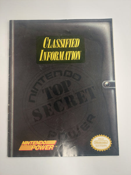 Vintage Nintendo Power Top Secret Classified Information Issue