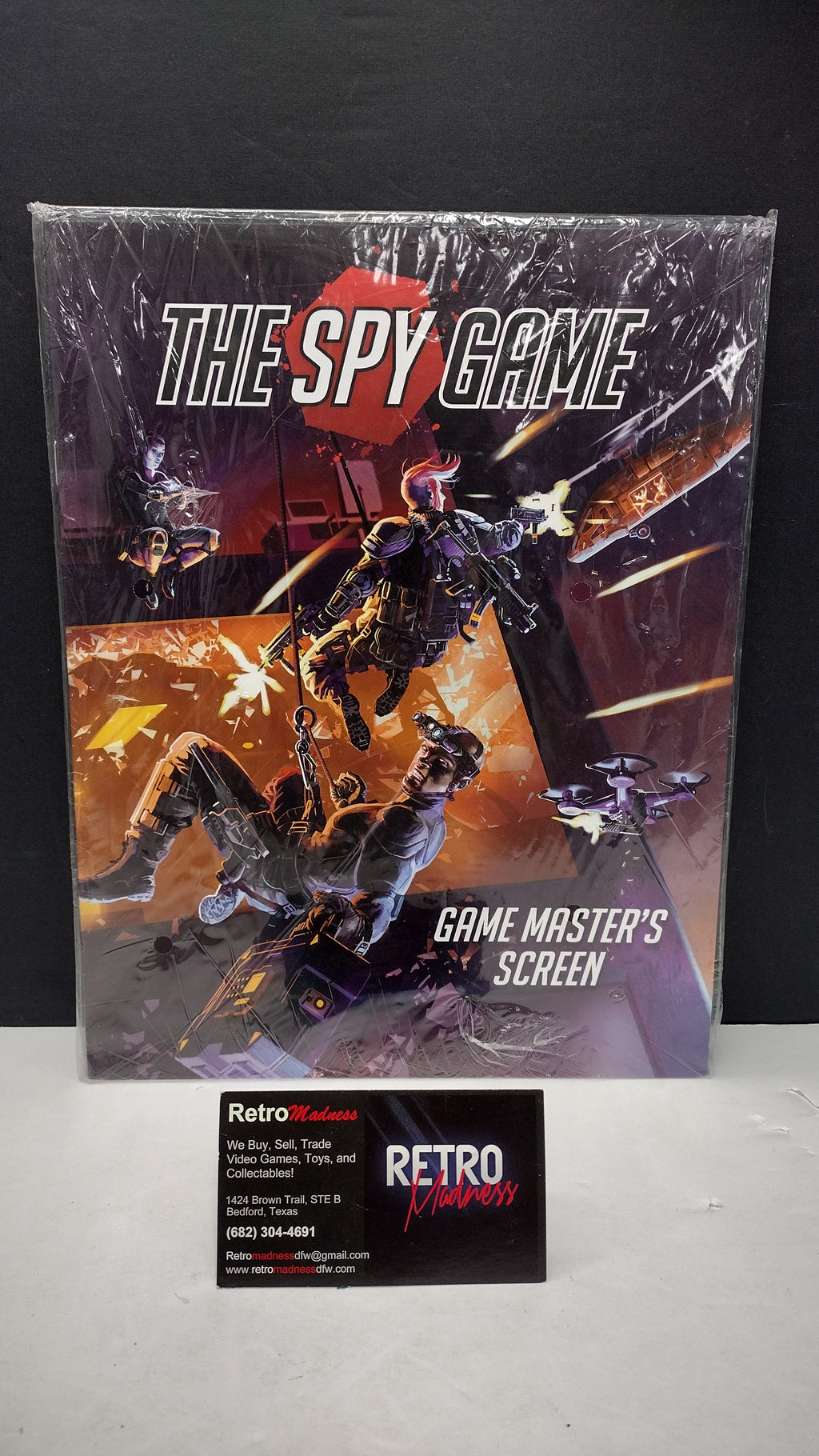 The Spy Game: Gamemaster Screen with Booklet (Modiphius / Black Room Games - Brand New & Factory Sealed)