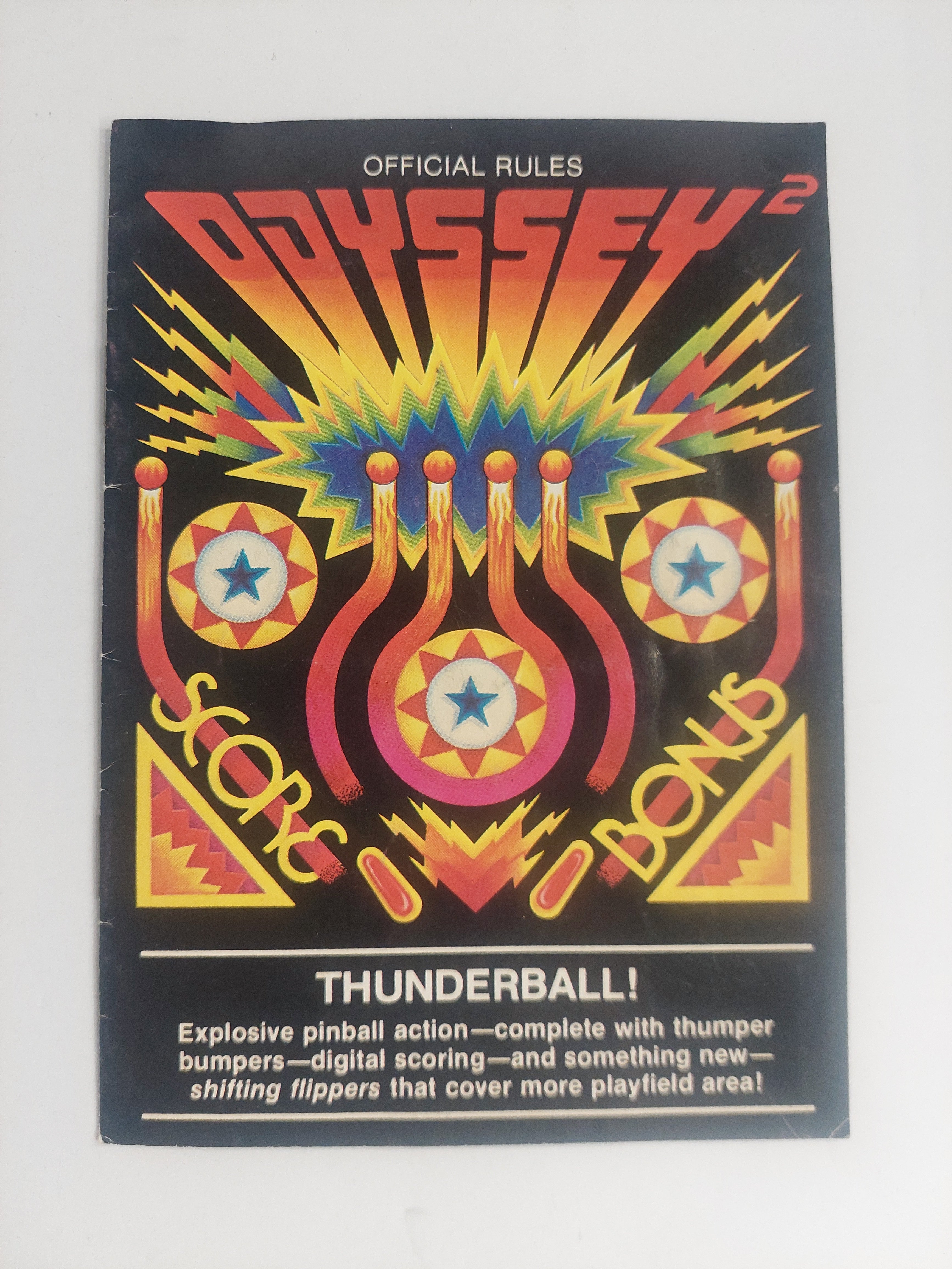 Odyssey 2 Thunderball Official Rules Manual ONLY – Retro Madness