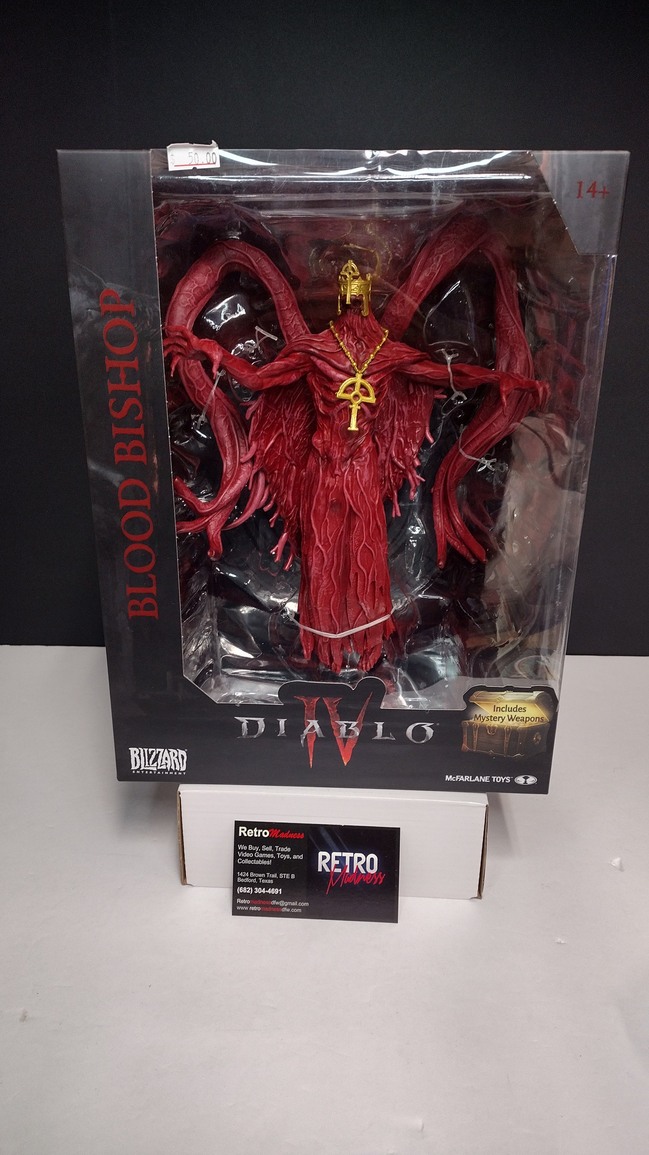 Blood Bishop Diablo IV 12" McFarlane with Mystery Weapons