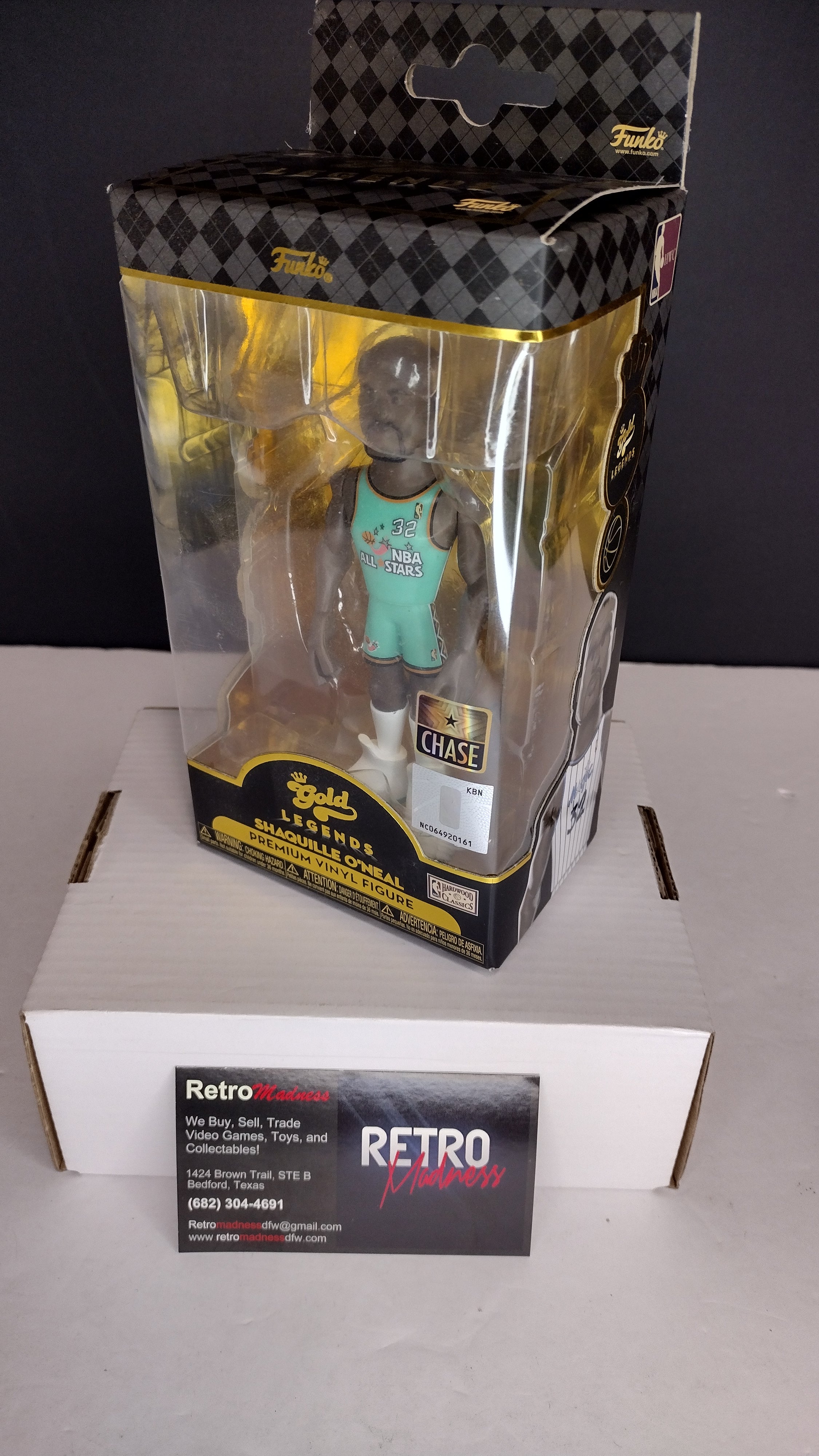 Funko NBA Gold Legends: Shaquille O'Neal 12" CHASE (All-Star Jersey)