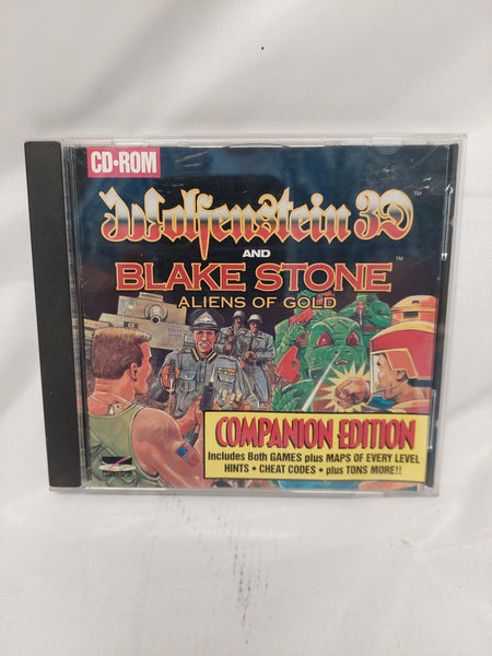 Wolfenstein 3D and Black Stone Aliens of Gold Companion Edition CD Rom Tested