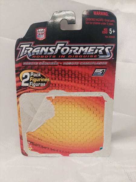 Transformers Robot in Disguise 2-Pack Card Back ONLY 2001