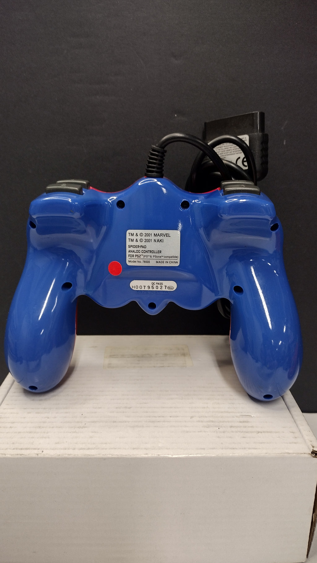 Naki Ultimate Spider-Man Wired Controller for Sony PlayStation 2 PS2 (Model 78500 - Tested & Fully Working)