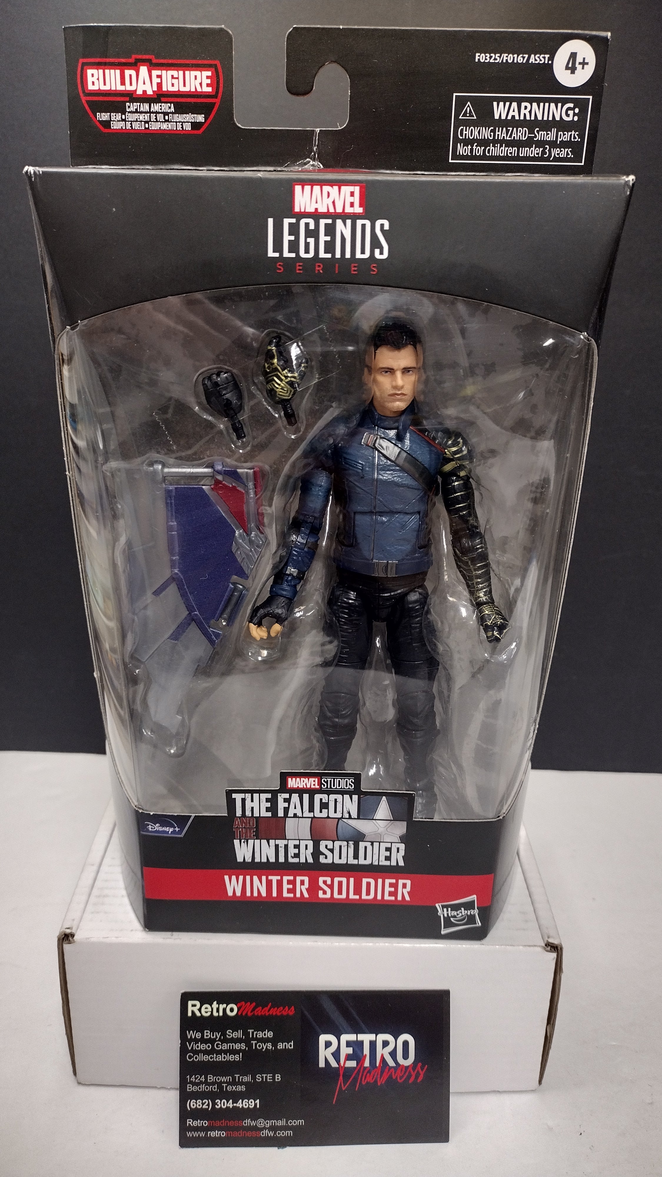 Hasbro Marvel Legends Winter Soldier 6-Inch Action Figure NIB (Captain America Flight Gear BAF)