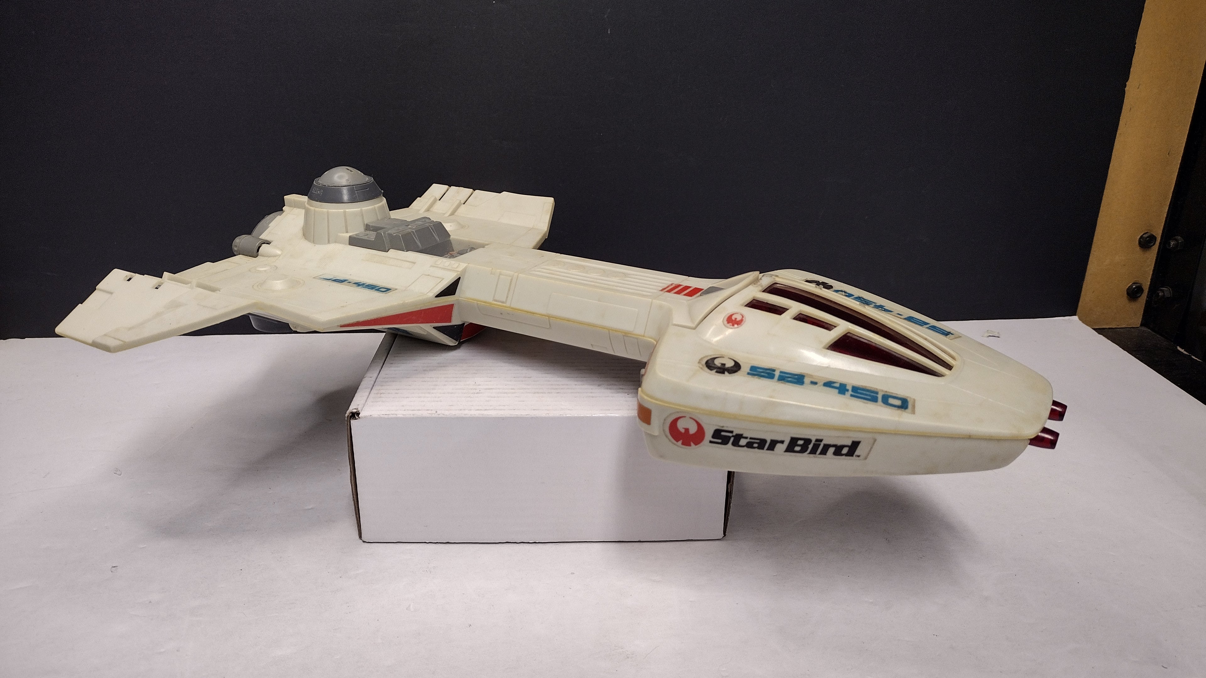 Vintage 1978 Milton Bradley Electronic Star Bird Command Space Ship (Tested & Working - Missing Wing Fins)
