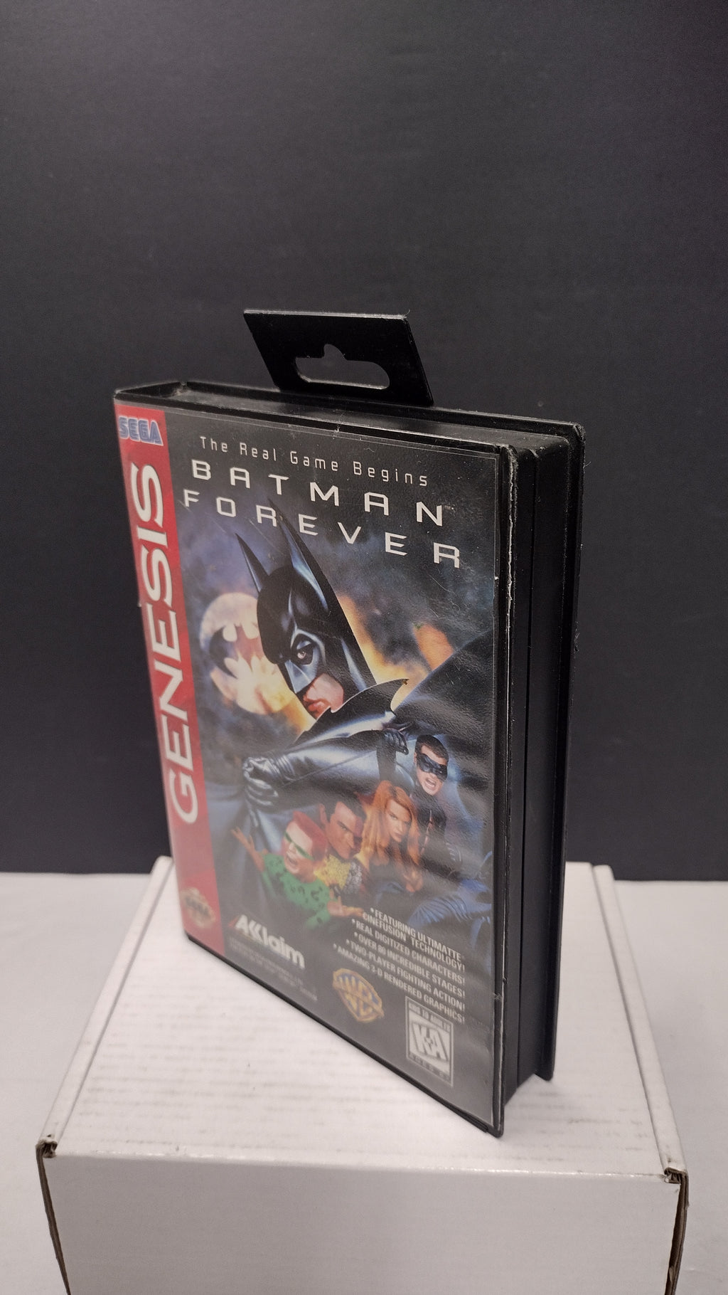 Vintage Batman Forever Sega Genesis Box & Manual Only (No Game)