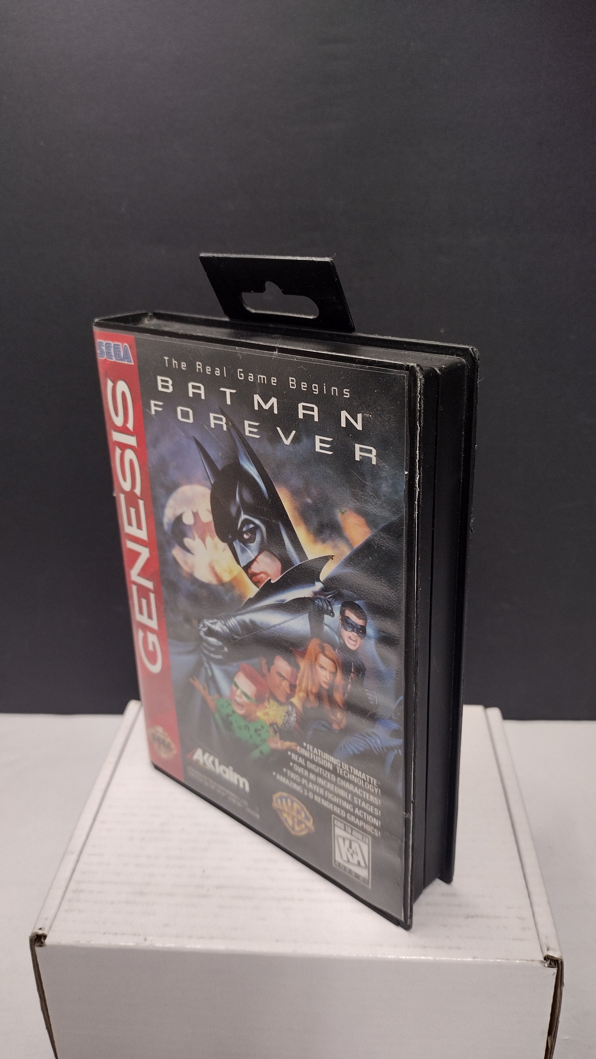 Vintage Batman Forever Sega Genesis Box & Manual Only (No Game)