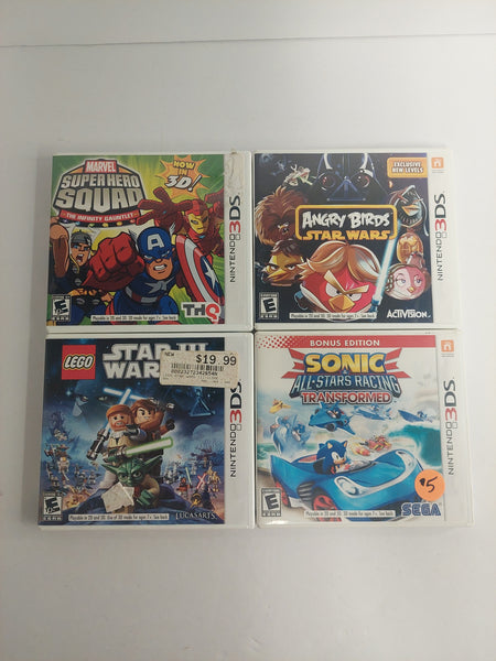 Nintendo 3DS Game Case No Games Lot of 4