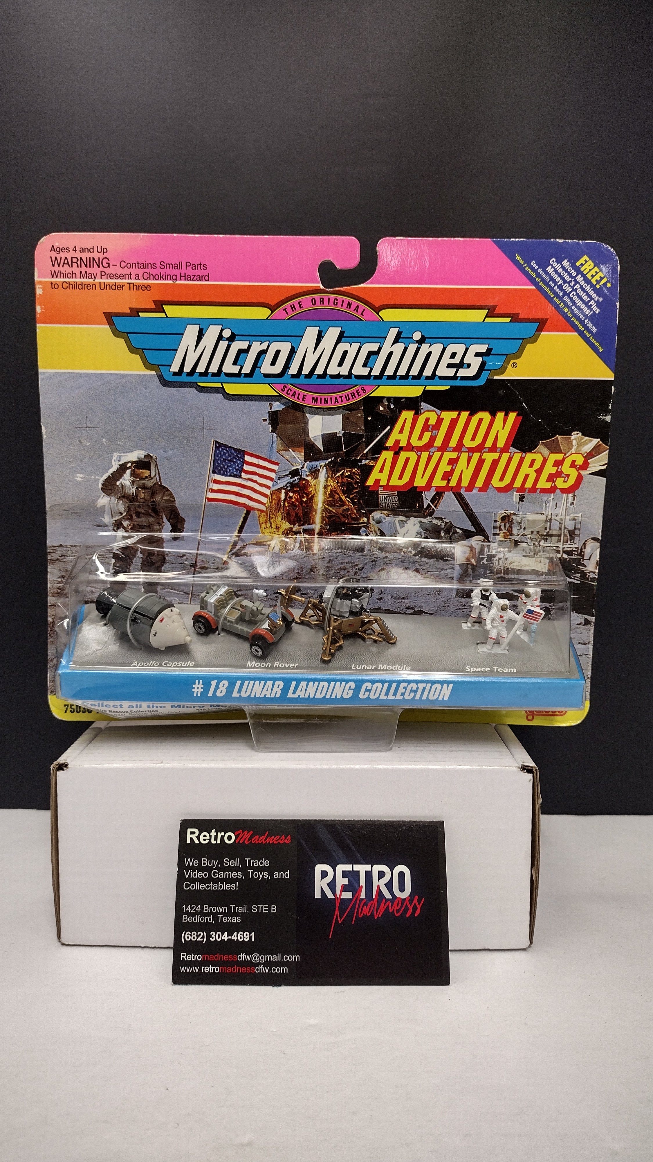 1993 Micro Machines Action Adventures #18 Lunar Landing Collection NIB