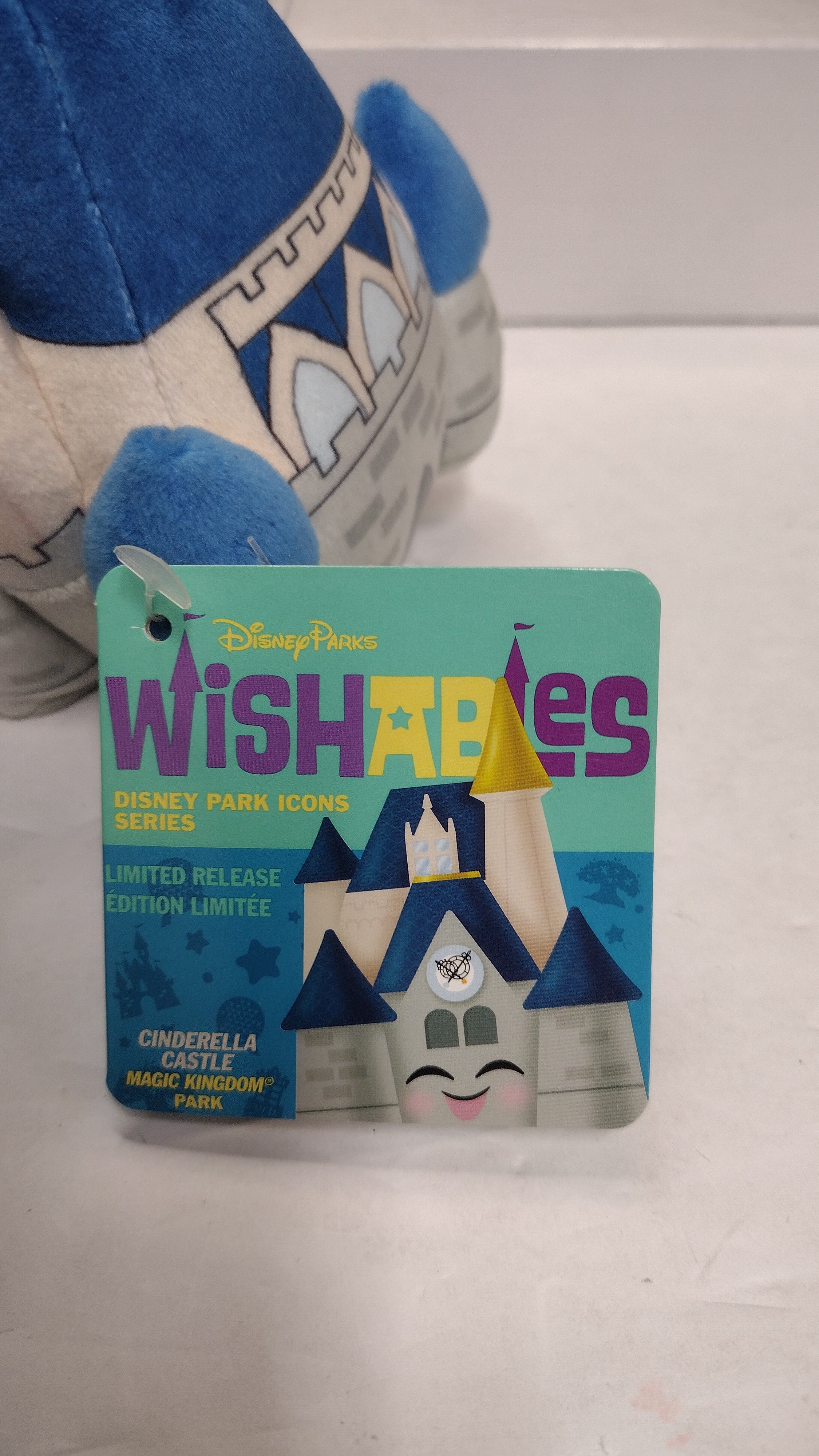 Disney Parks Wishables: Cinderella Castle Micro Plush – Disney Park Icons Series (With Hang Tag)