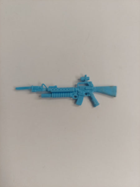 Vintage G.I. Joe Cobra Crimson Guard Light Blue Bayonet Rifle Gun Accessory Part