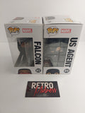 Funko Pop Marvel The Falcon & the Winter Soldier Falcon 812 & US Agent 815 Lot