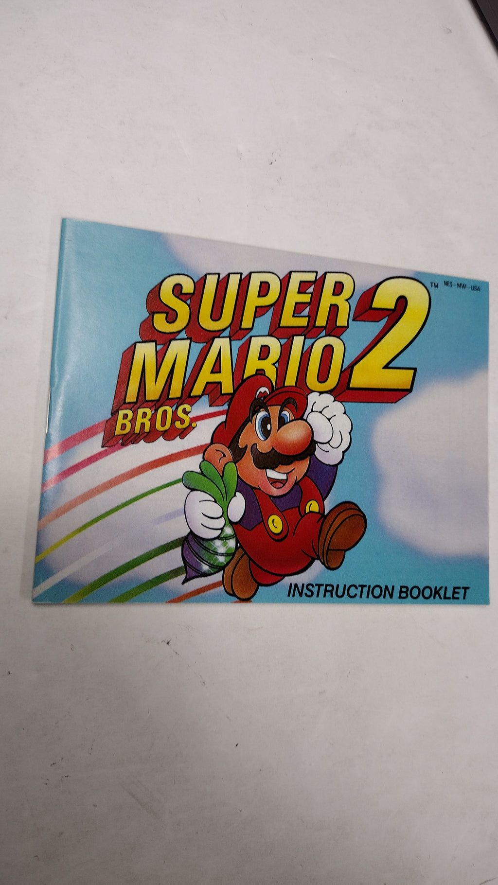Vintage 1988 Nintendo NES Super Mario Bros. 2 (CIB - Missing Styrofoam)
