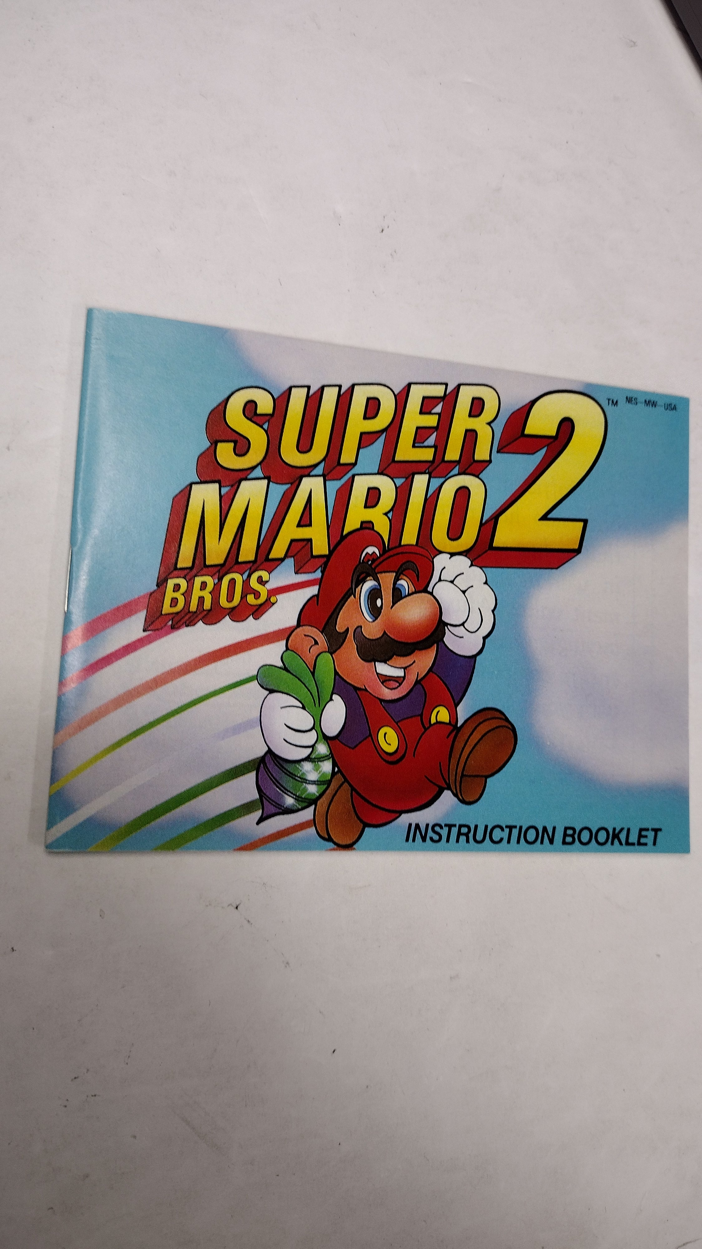 Vintage 1988 Nintendo NES Super Mario Bros. 2 (CIB - Missing Styrofoam)
