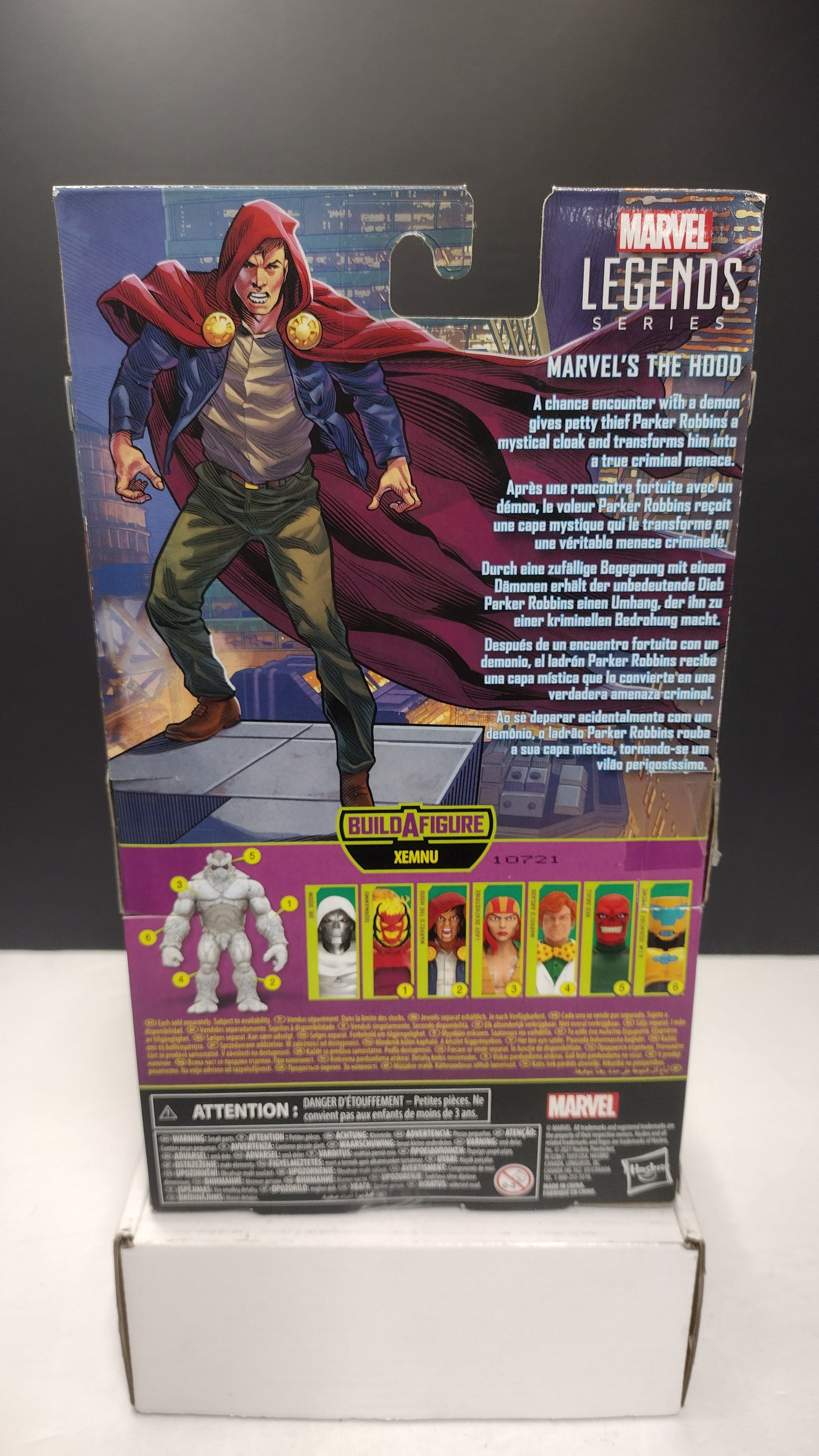 Hasbro Marvel Legends Series Super Villains The Hood 6-Inch Action Figure (No BAF / Open Box)