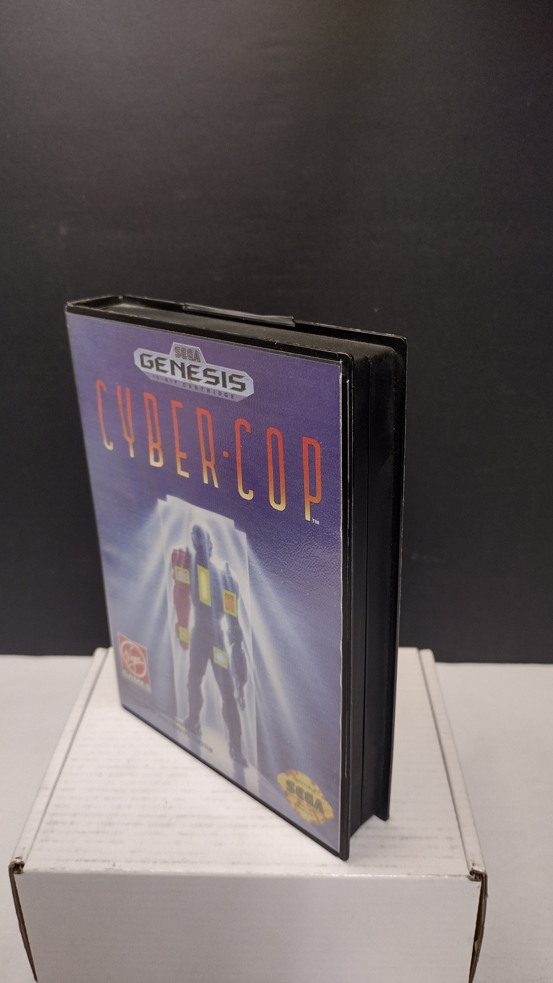 Sega Genesis Cyber Cop Original Hard Shell Case ONLY (No Game / No Manual)