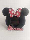 Disney Minnie Mouse I'm Bowtiful 4 in x 4 in Picture Frame