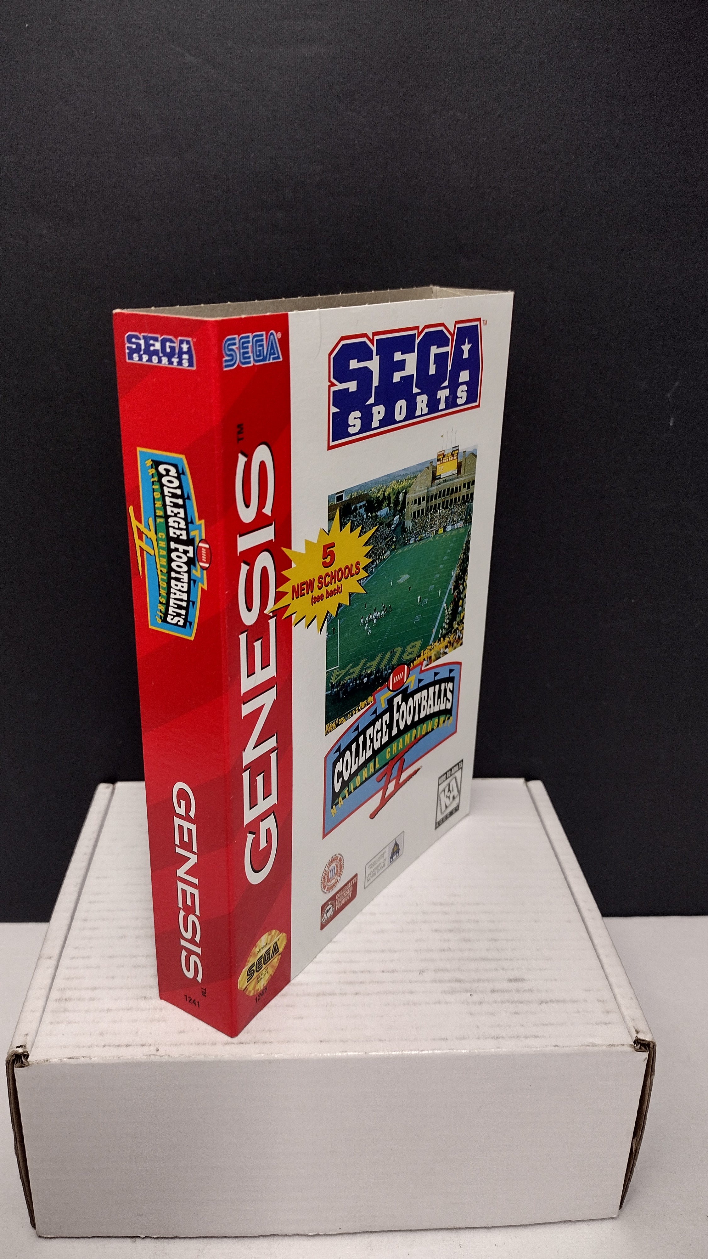 Vintage 1995 Sega Genesis College Football's National Championship II (Original Box & Manual Only - No Game)