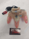 Nintendo 64 N64 Red and Clear Wired Controller Tested