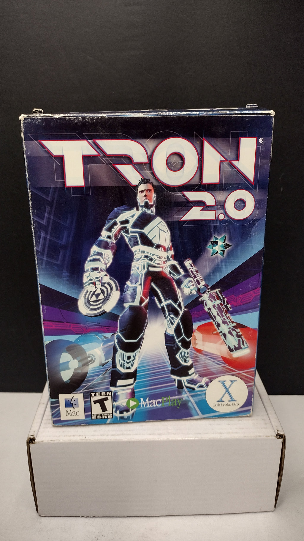 Vintage 2004 MacSoft Tron 2.0 Macintosh CD-ROM (Sealed Jewel Case in Opened Big Box)