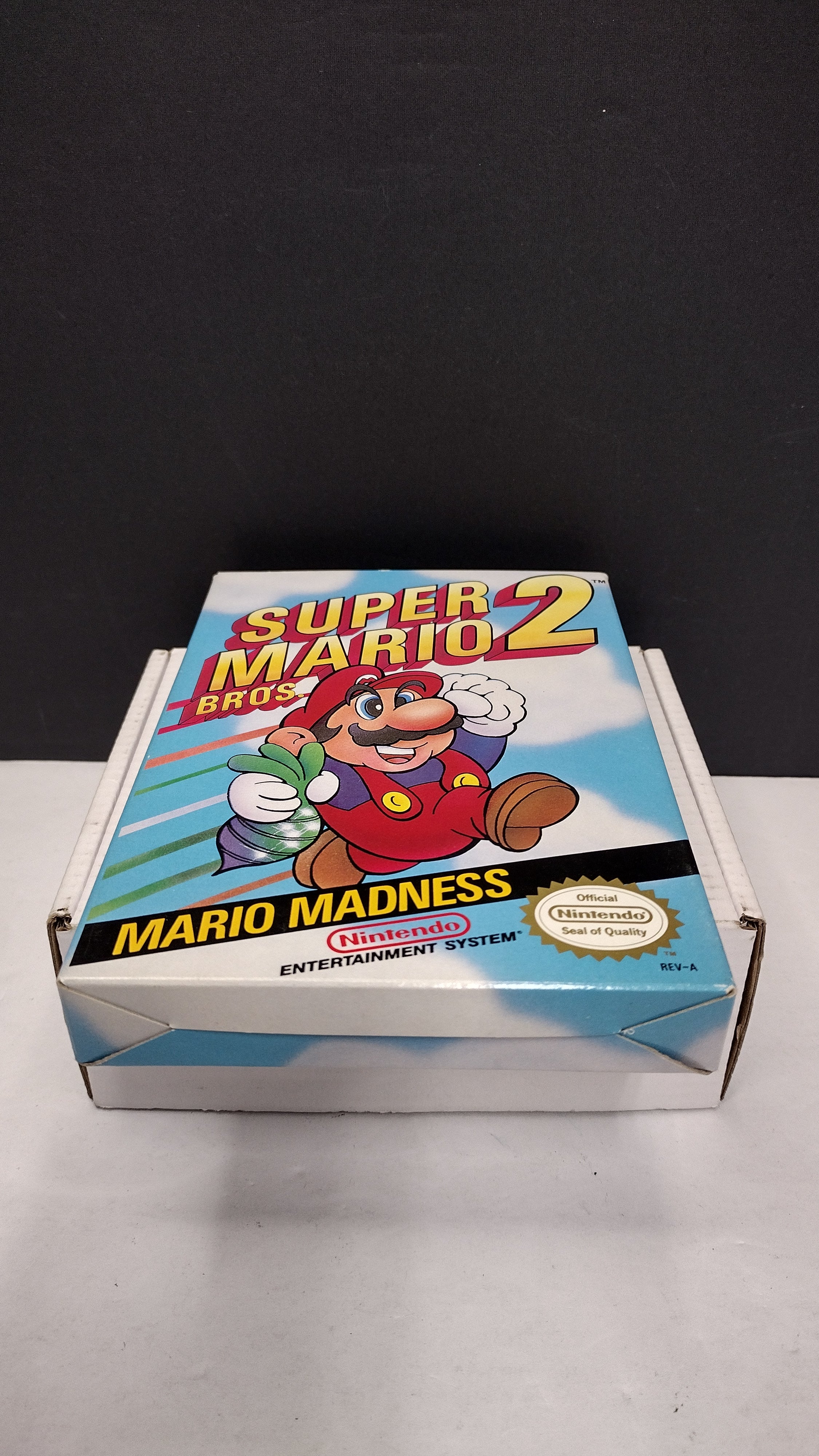 Vintage 1988 Nintendo NES Super Mario Bros. 2 (CIB - Missing Styrofoam)