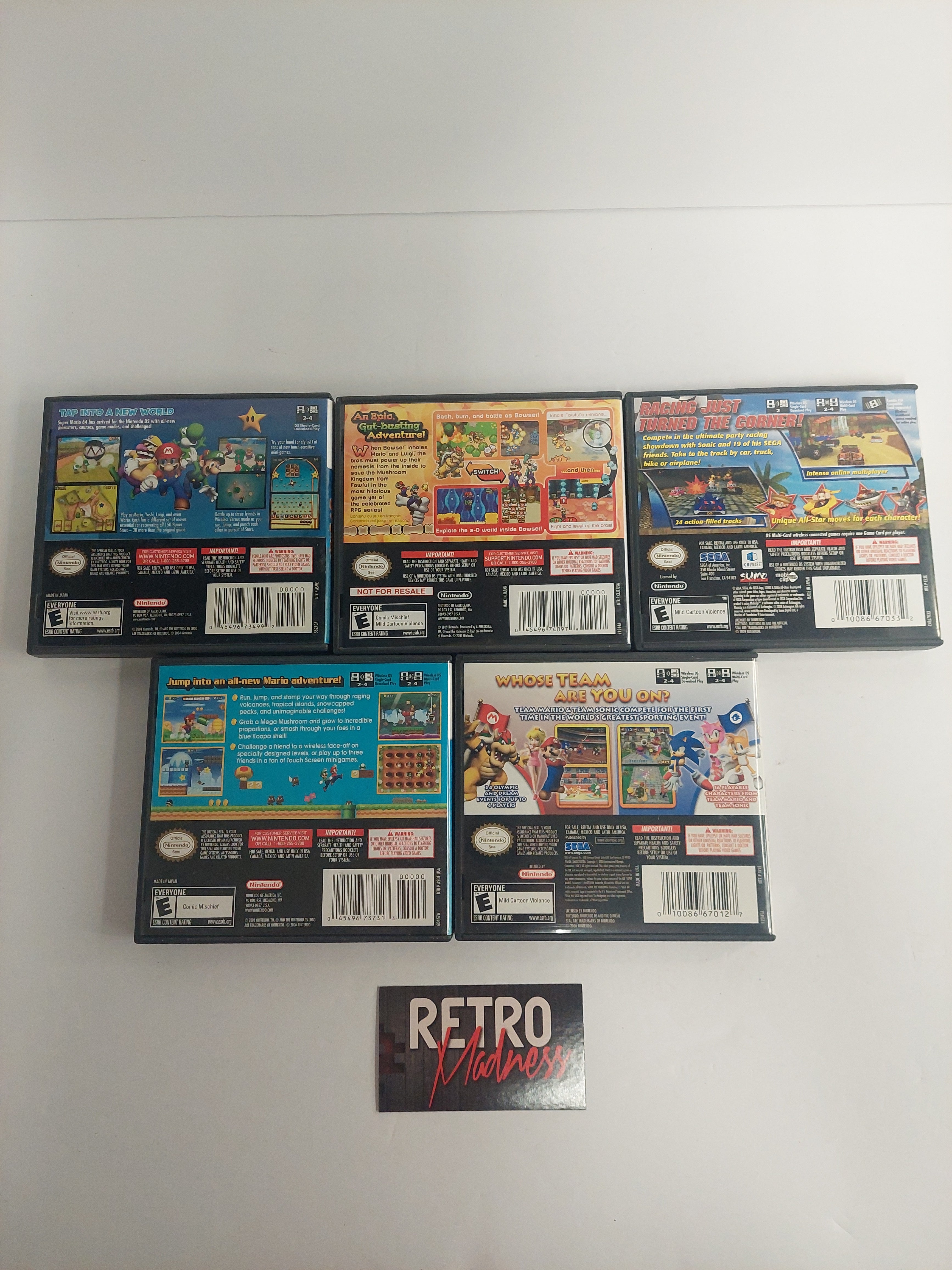 Nintendo DS Game Case No Games Lot of 5