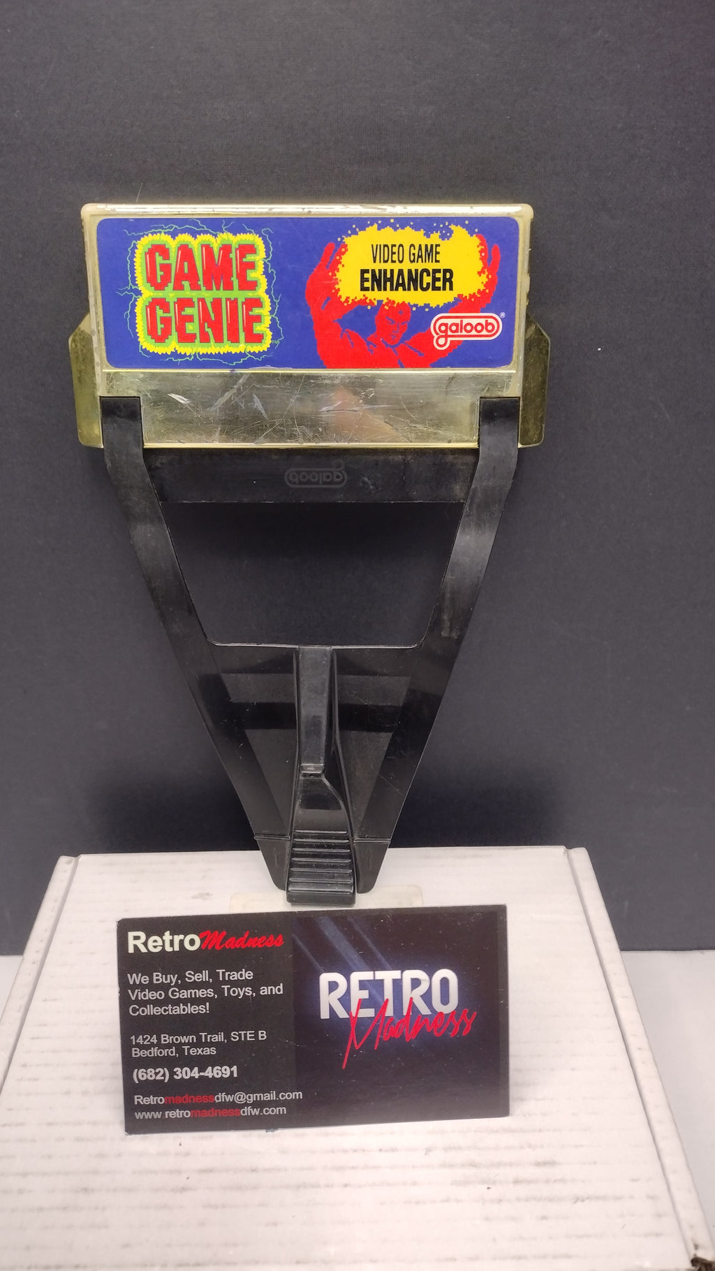 Vintage 1991 Lewis Galoob Nintendo NES Game Genie Pass-Through Cartridge (Loose - Tested & Working)