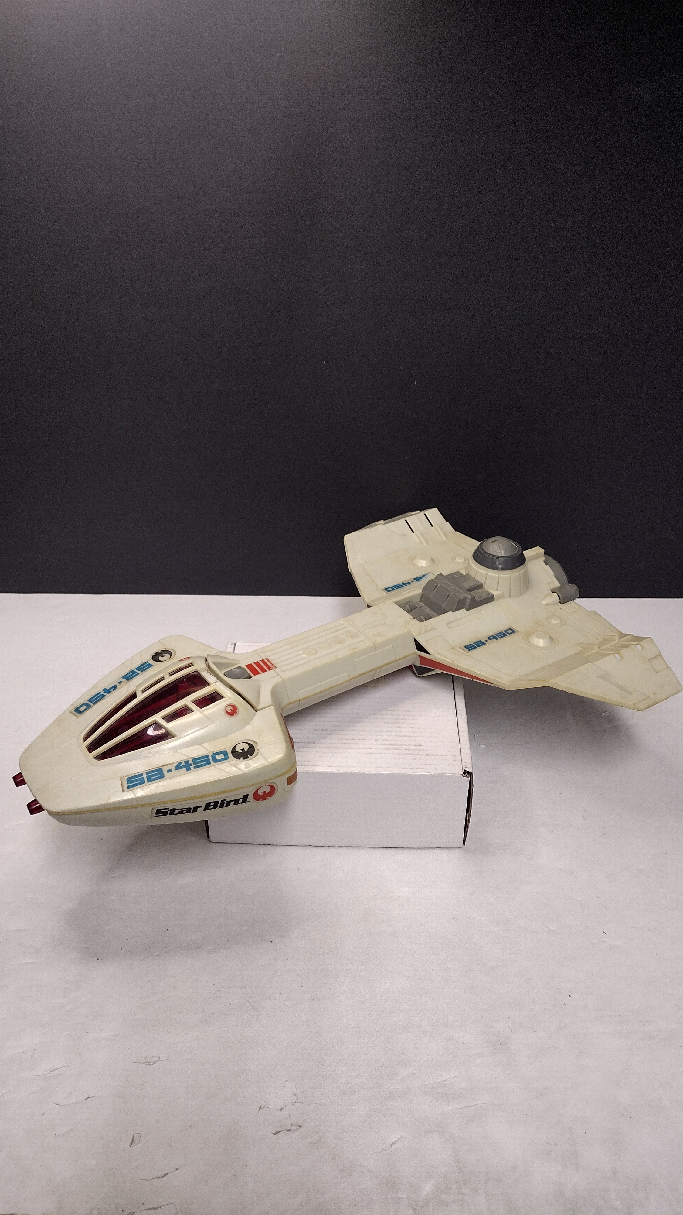 Vintage 1978 Milton Bradley Electronic Star Bird Command Space Ship (Tested & Working - Missing Wing Fins)