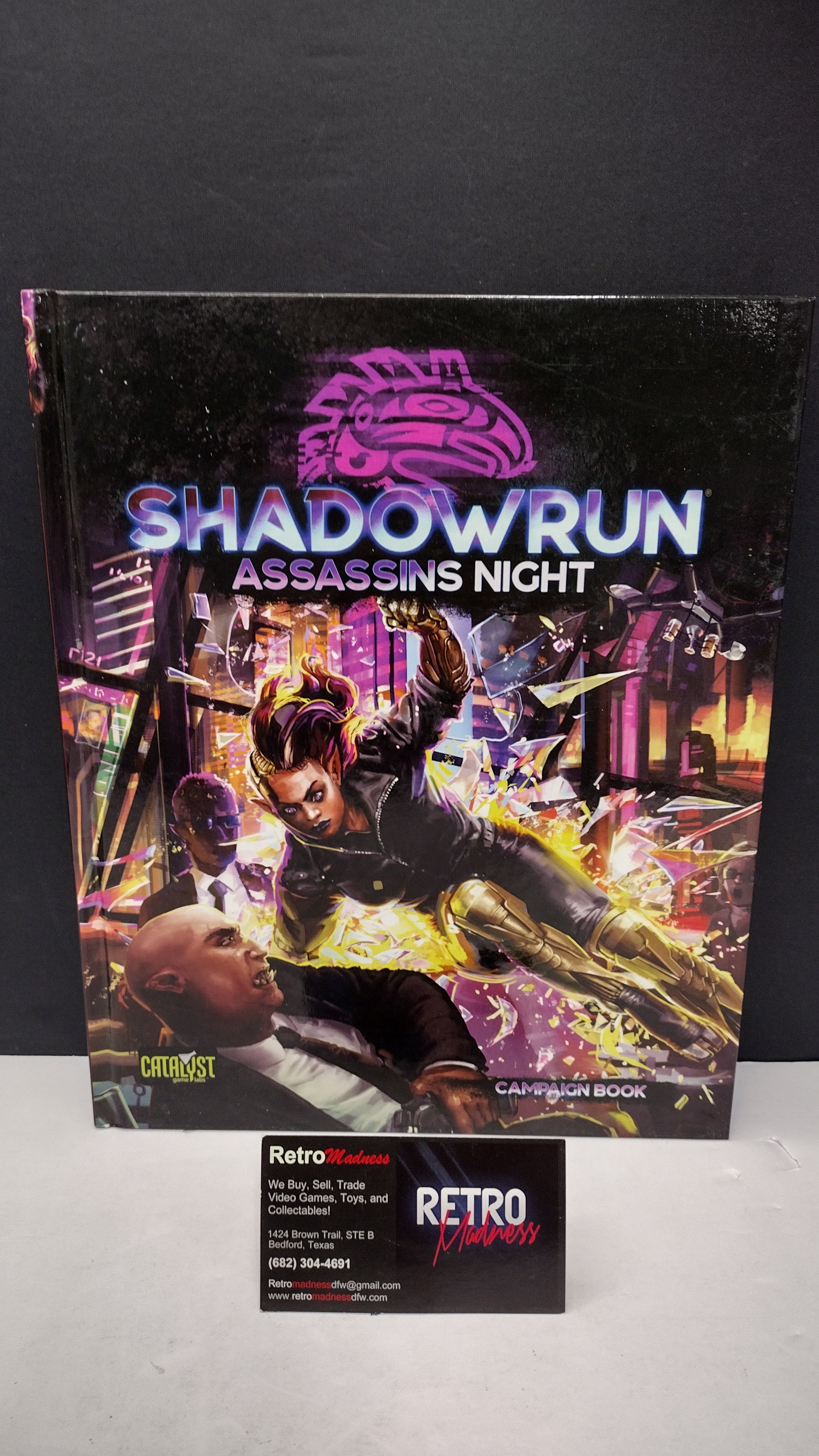 Shadowrun Sixth World: Assassins Night Campaign Book Hardcover (Catalyst Game Labs - Brand New, Unsealed)