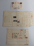 Vintage Lot of G.I. Joe Decal Sheets