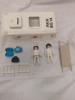 Lot of Vintage Playmobil System Figures, Ambulance and Medical Parts