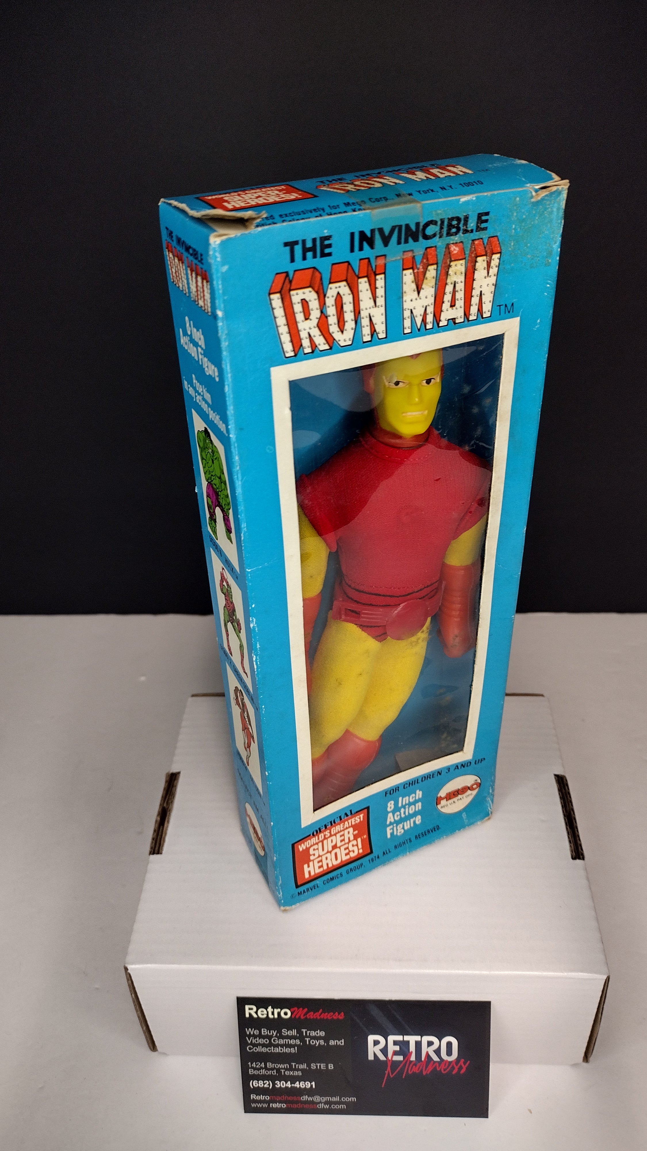 Vintage 1974 Mego World's Greatest Super-Heroes – The Invincible Iron Man