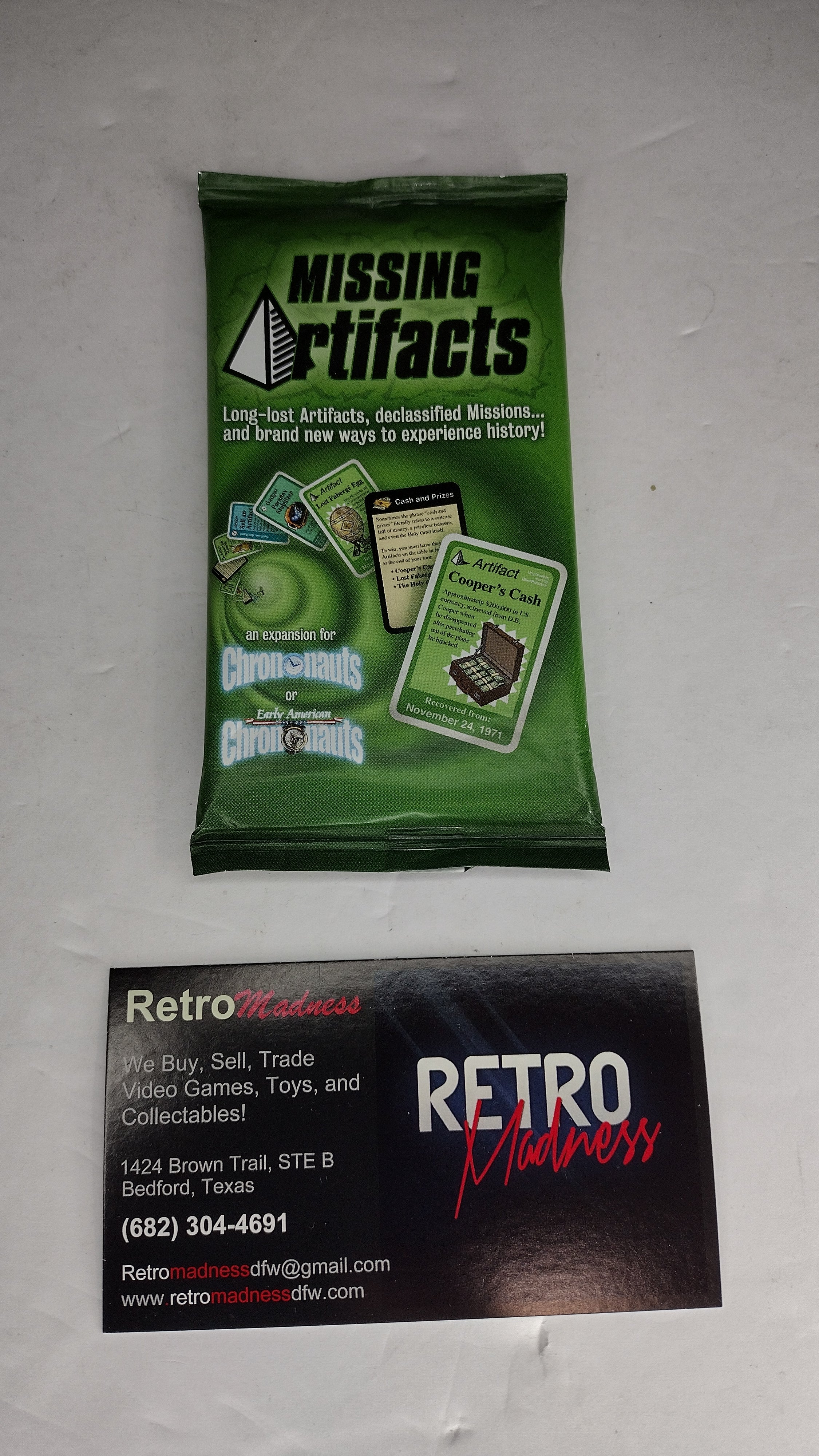 Chrononauts: The Missing Artifacts Expansion Pack