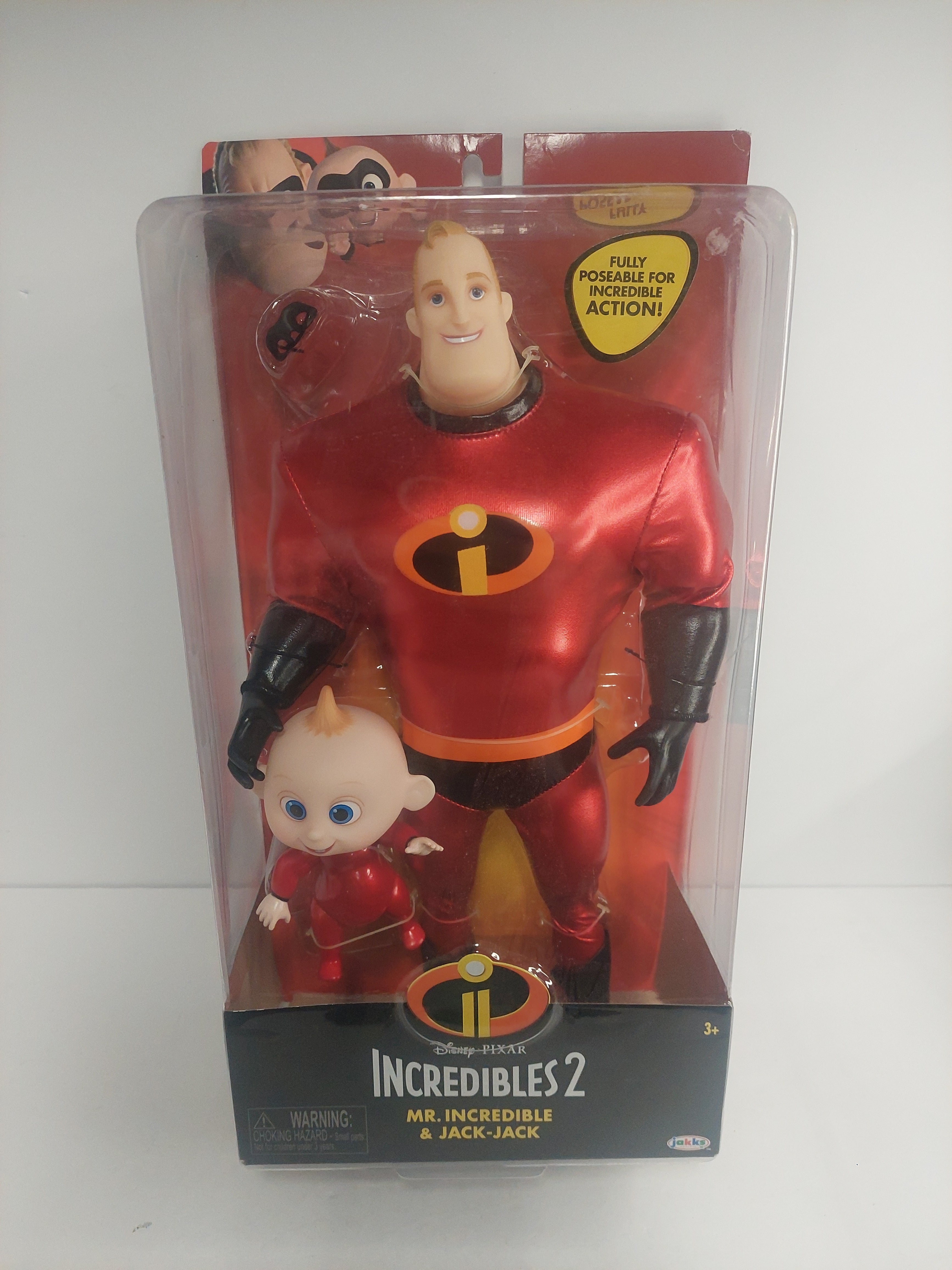 Disney Pixar Incredibles 2 Mr. Incredible and Jack-Jack Dolls Figures