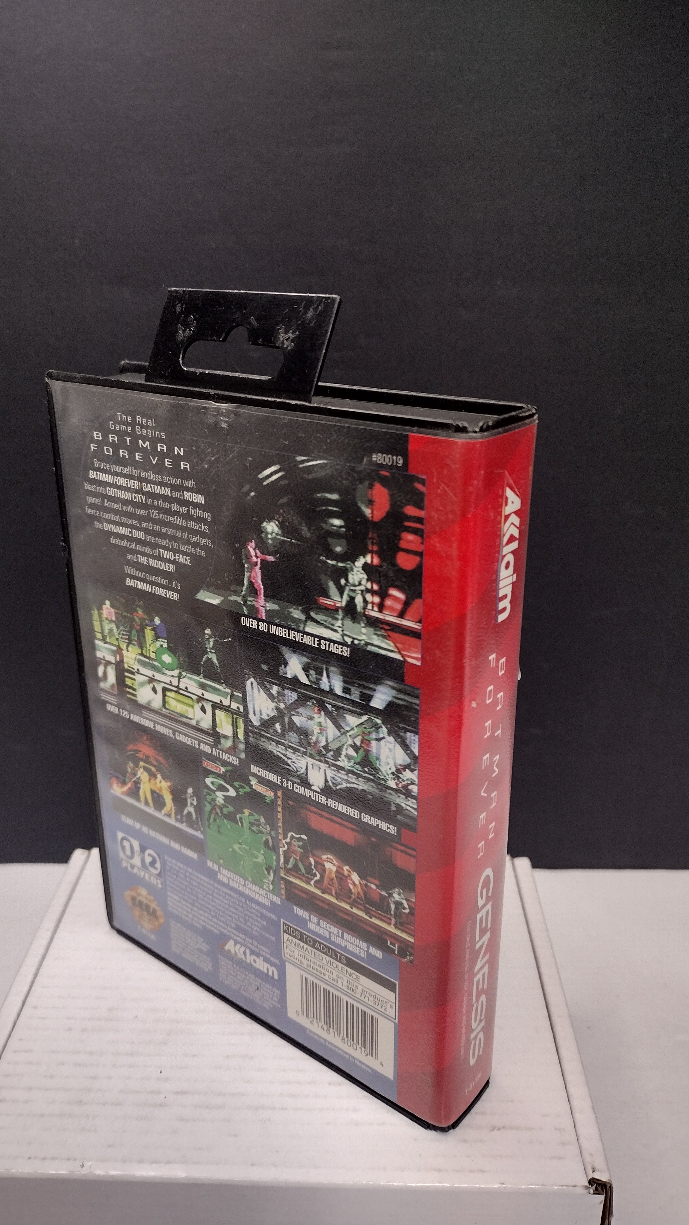 Vintage Batman Forever Sega Genesis Box & Manual Only (No Game)