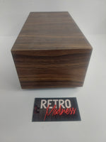 Kenmark Faux Walnut Wood Cassette Tape Storage Case