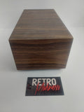Kenmark Faux Walnut Wood Cassette Tape Storage Case
