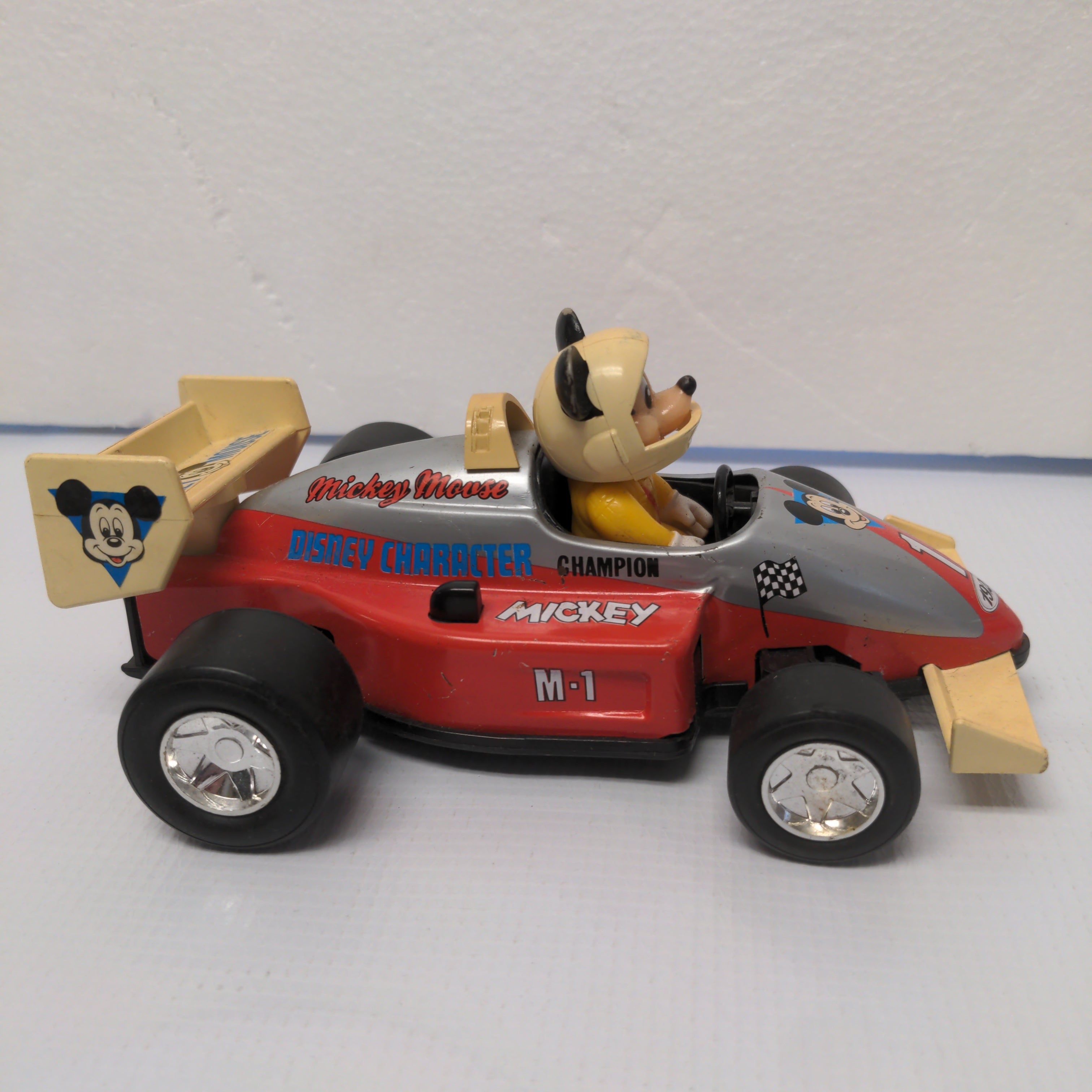 Mickey Mouse Pull-Back Race Car