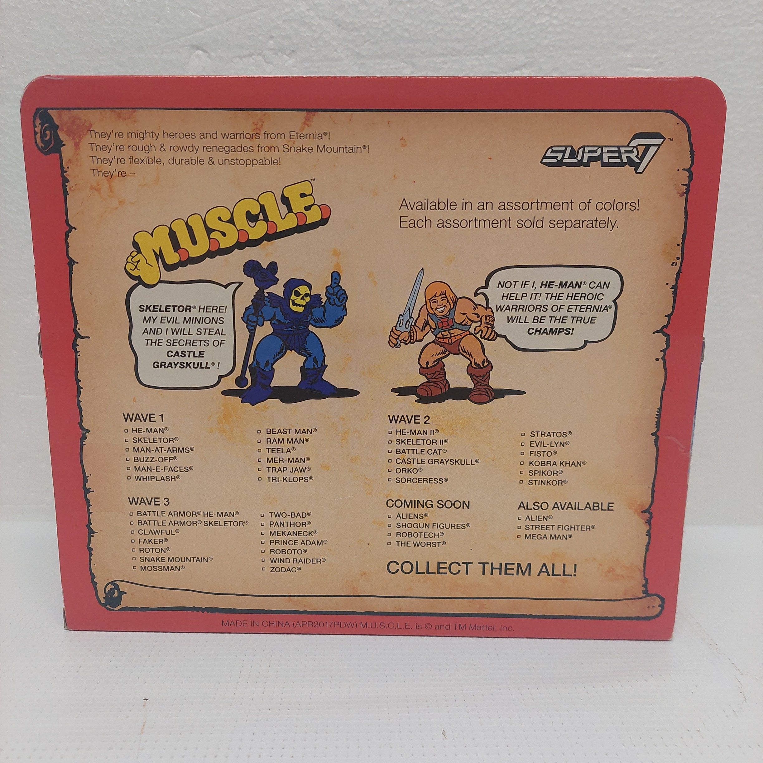 Masters of the Universe M.U.S.C.L.E. Wind Raider and Roton (Purple)