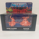 Masters of the Universe M.U.S.C.L.E. Wind Raider and Roton (Orange)